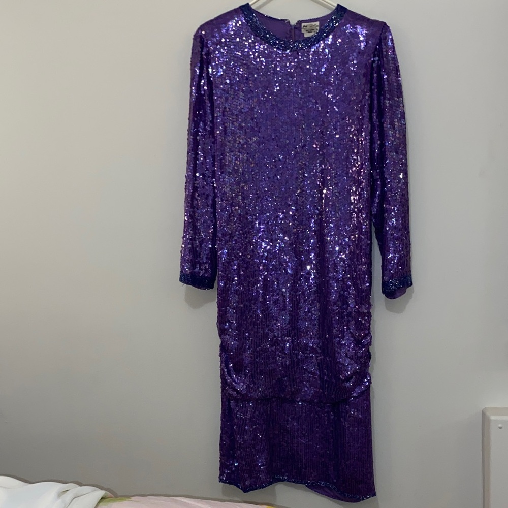 Vintage Sequin Dress Medium